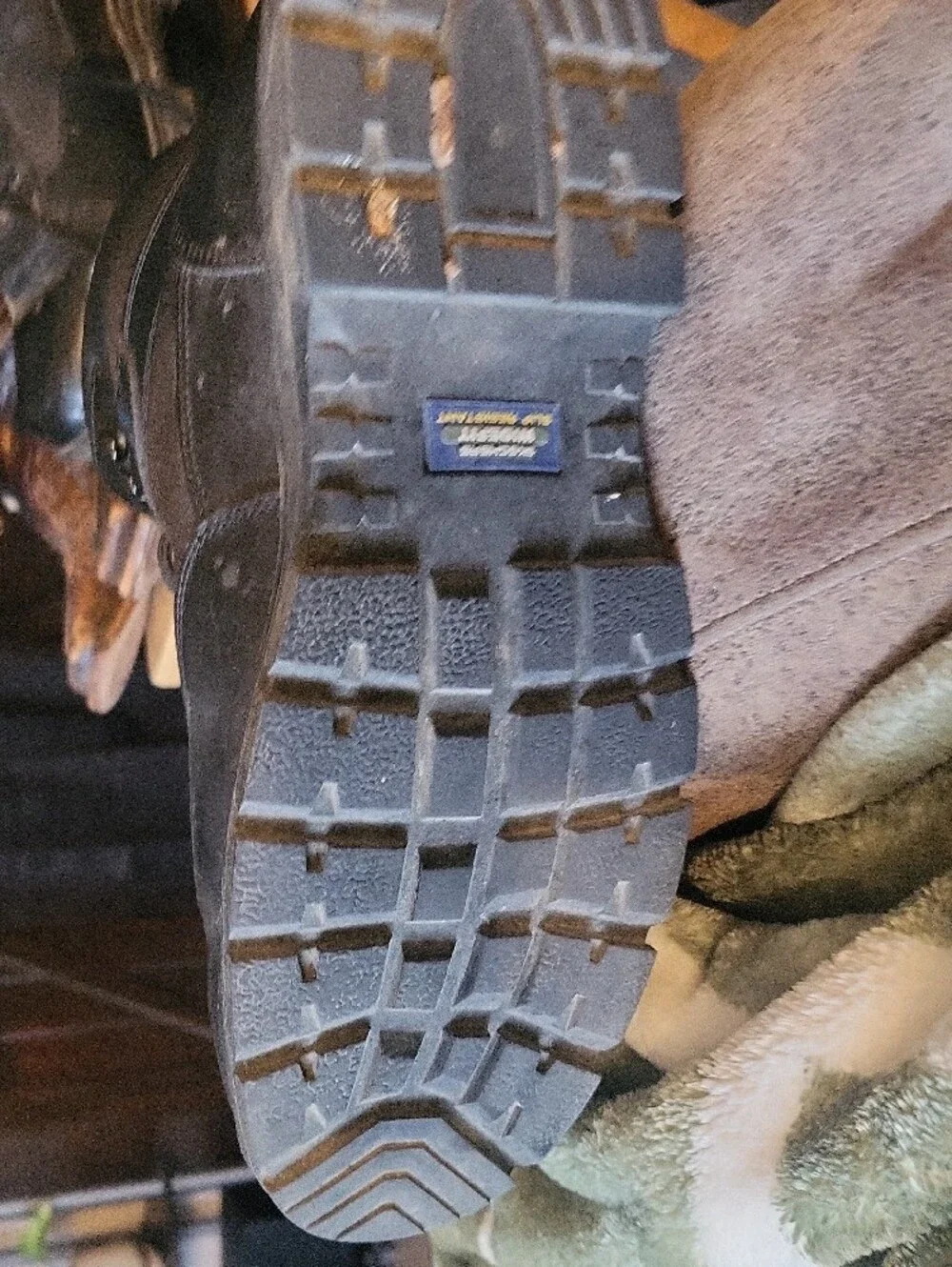Skechers Black Waterproof Work Boots